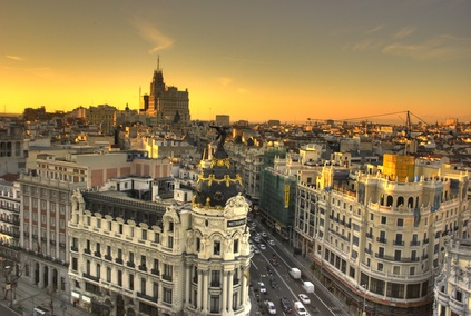Blick über Madrid, der Hauptstadt von Spanien